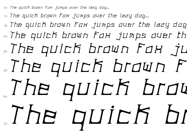 ArDeck font waterfall